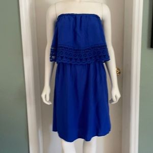 Strapless coverup dress